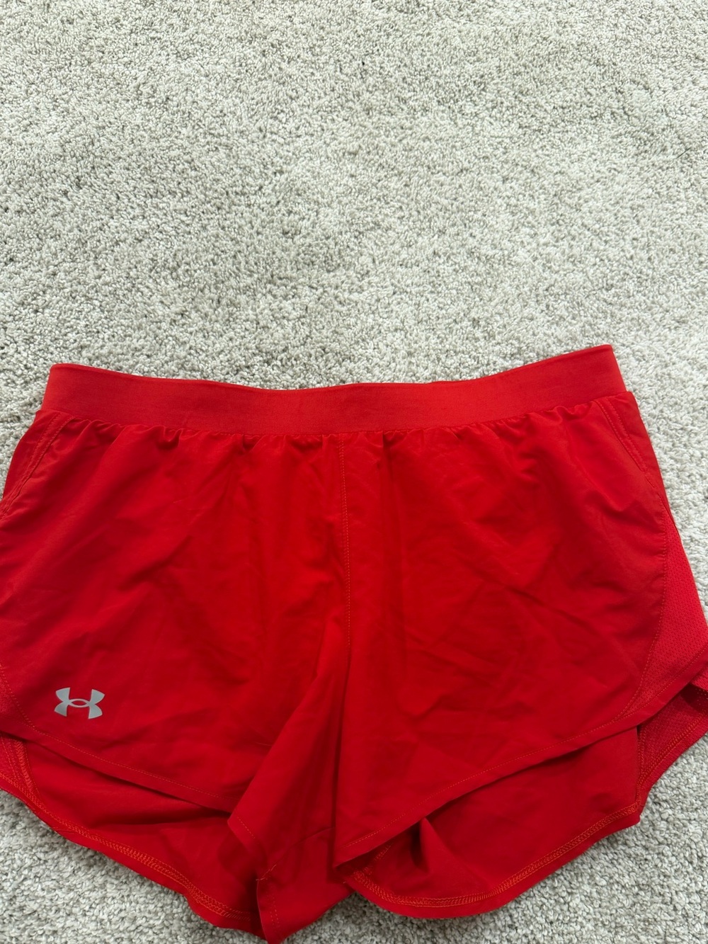 LG Red Women's Athletic Running Shorts